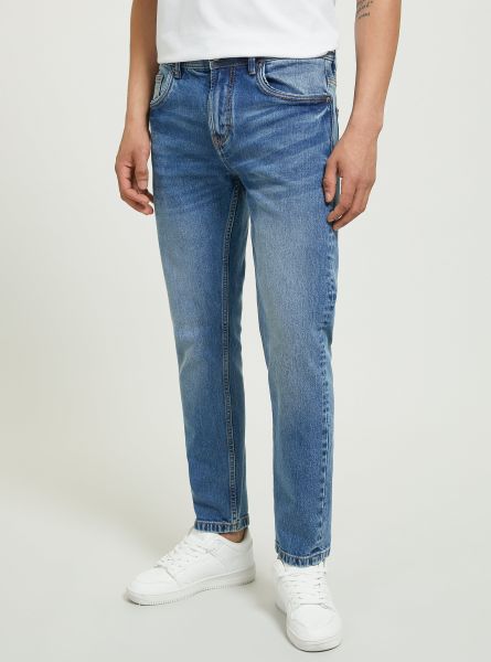 Denim Days Slim Fit Cotton Jeans D003 Medium Blue Men