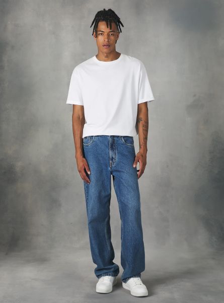 Loose-Fit Jeans D003 Medium Blue Men Denim Days