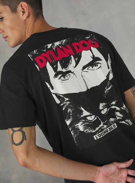 Bk1 Black T-Shirt Men Dylan Dog / Alcott T-Shirt