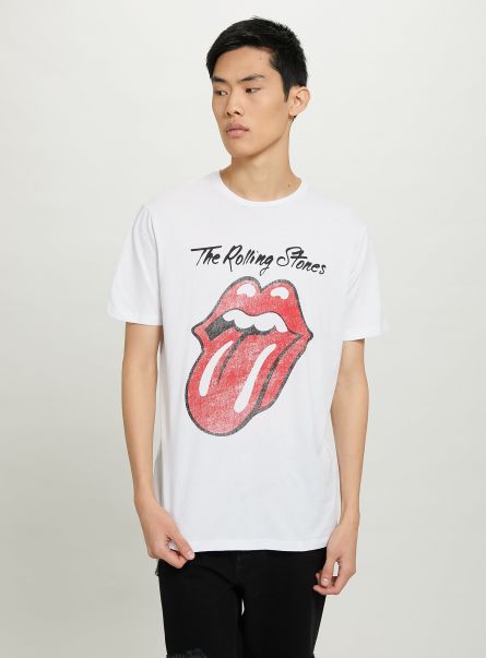 Men Rolling Stones / Alcott T-Shirt T-Shirt Wh3 White