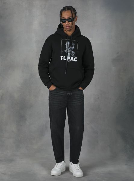 Bk1 Black Men T-Shirt Tupac / Alcott Sweatshirt