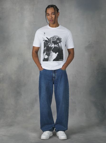 T-Shirt Men Tupac / Alcott T-Shirt Wh1 Off White