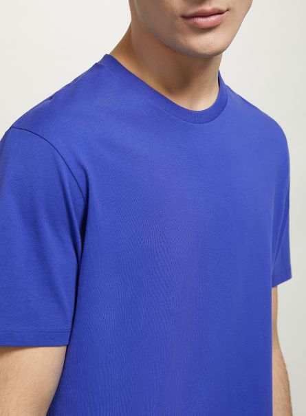 Men Vi1 Violet Dark T-Shirt Cotton Crew-Neck T-Shirt