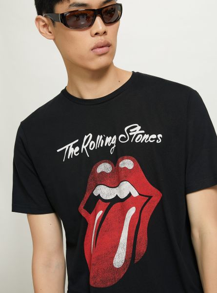 Rolling Stones / Alcott T-Shirt Bk1 Black T-Shirt Men