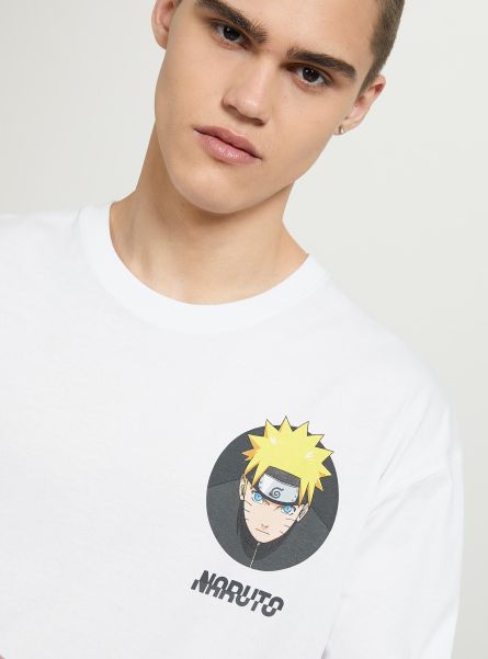 Naruto / Alcott T-Shirt Men T-Shirt Wh3 White
