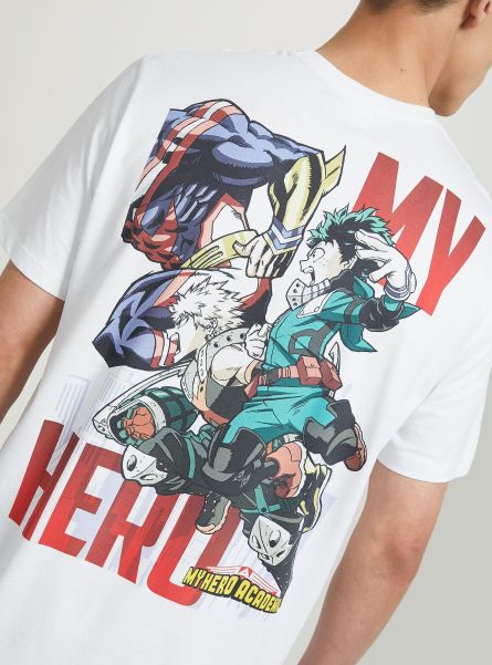 T-Shirt Men My Hero Academia / Alcott T-Shirt Wh3 White
