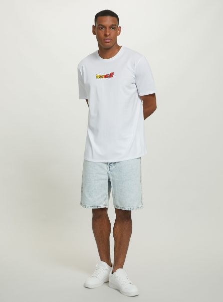 Dragon Ball X Alcott T-Shirt Wh3 White T-Shirt Men