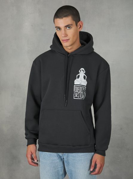 One Piece Sweatshirt / Alcott Men Sweatshirts Bk3 Black Charcoal