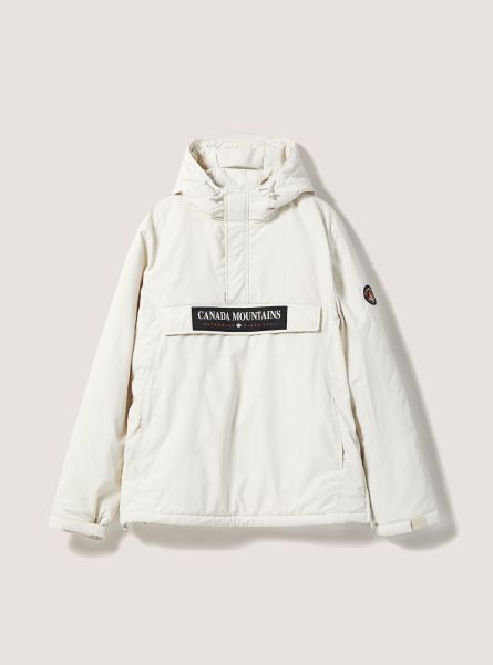 Wh2 White Jackets Men Anorak Jacket With Recycled Padding