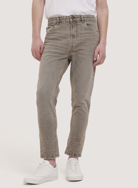 Jeans Stretch Twill Cotton Trousers C524 L.brown Men