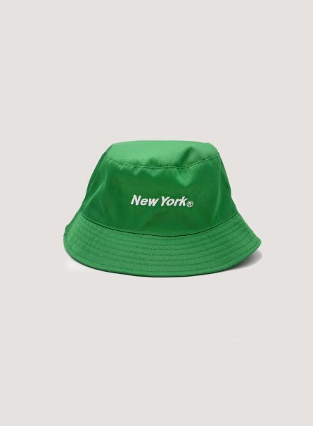 C6575 Green Hats Cappello Pescatore Con Ricamo Men