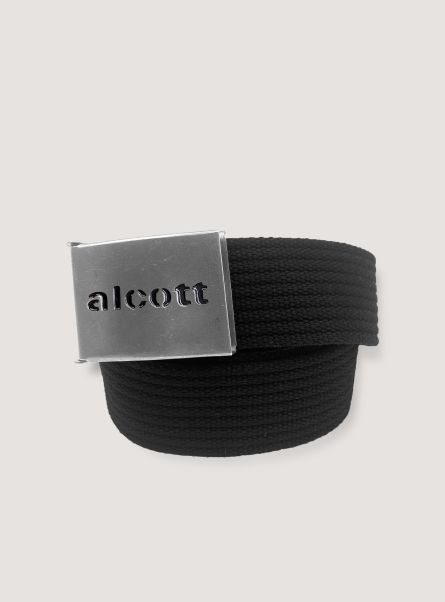 Belts Braided Belt With Logo Bk1 Black Men