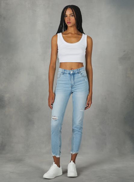 Skinny Jeans With Push-Up Effect Women D006 Azure Denim Days