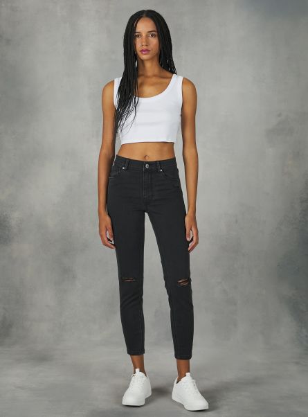 Women D000 Black Skinny Jeans With Push-Up Effect Denim Days