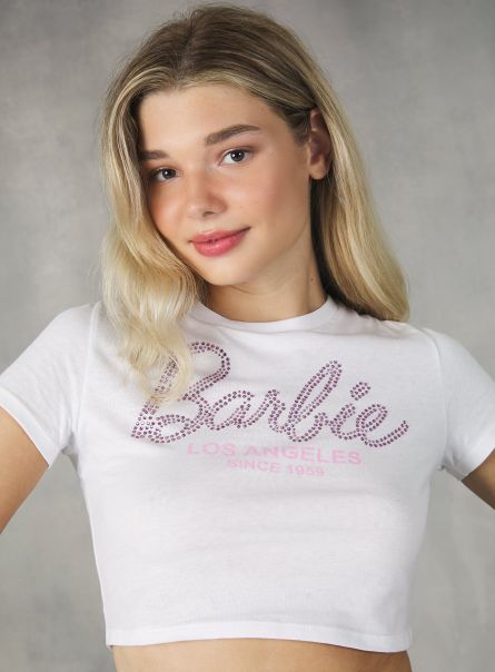 T-Shirt Barbie / Alcott T-Shirt Women Wh3 White