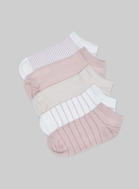 Women Socks Multicolor Set Of 5 Pairs Of Socks