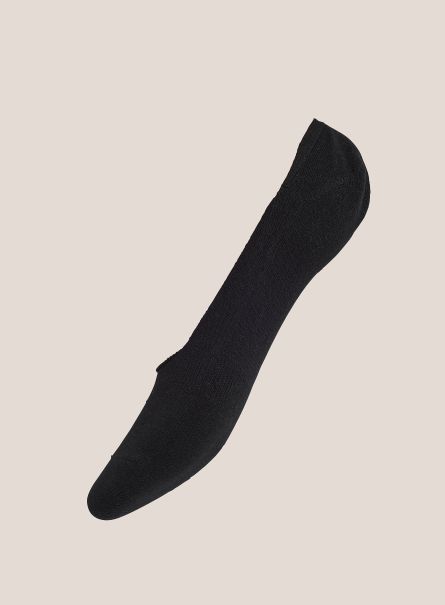 Black Socks Set 3 Pairs Of Footsies Socks Women