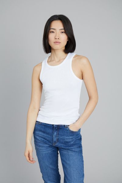 Peach-Top-White Women Munthe T-Shirts