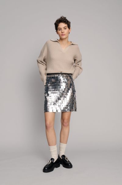 Munthe Skirts Loraine-Skirt-Silver Women