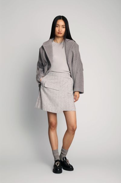 Women Express-Skirt-Grey Munthe Skirts