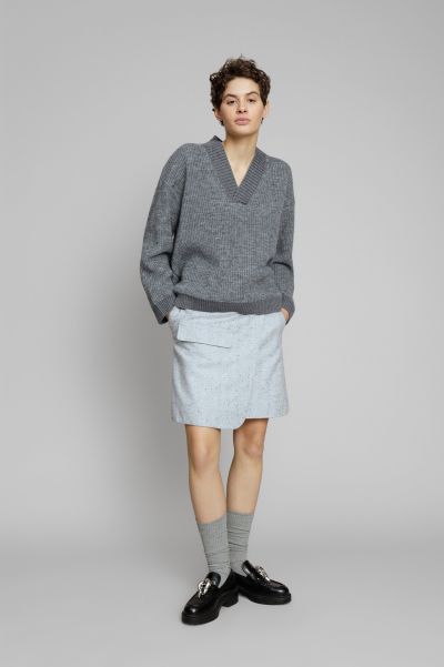 Knitwear Women Ewen-Knit-Grey Munthe